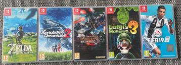 Lot Jeux Nintendo Switch CIB (Zelda, Xenoblade, Luigi,…)