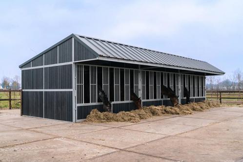 Buitenstal | Groepshuisvesting | 3 paardenboxen | Voorraad, Dieren en Toebehoren, Stalling en Weidegang, Opfok, Stalling, Weidegang
