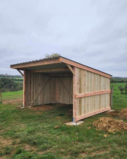 Schuilhok volledig in Douglashout 3x3m of 3x4m, Dieren en Toebehoren, Stalling en Weidegang, Stalling, Weidegang, Accessoires