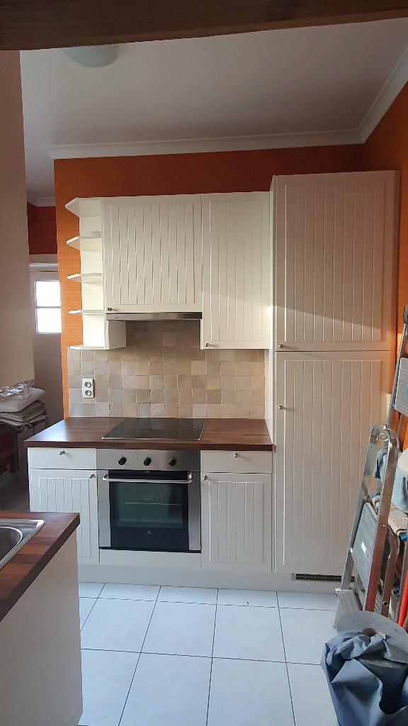 Mooie landelijke keuken incl. toestellen, Huis en Inrichting, Keuken | Complete keukens, Zo goed als nieuw, Dubbelwandige keuken