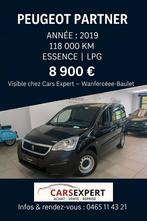 Peugeot partner 1.6 essence LPG  Airco, Auto's, Bestelwagens en Lichte vracht, 4 deurs, Stof, Zwart, Bedrijf