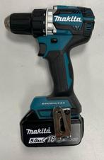 Makita boormachine met 5ah accu NIEUW! Ddf484, Ophalen of Verzenden, Zo goed als nieuw, Boormachine