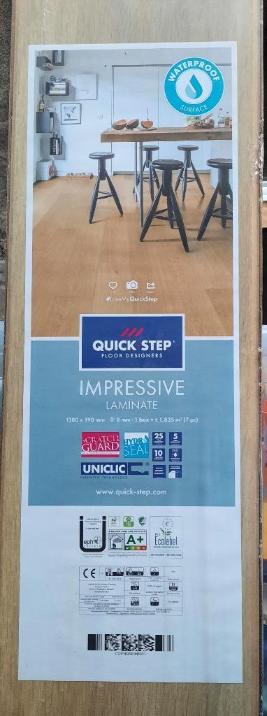 Quick Step Impressive laminaat (IM1856 / zachte medium eik), Bricolage & Construction, Bricolage & Rénovation Autre, Neuf, Enlèvement