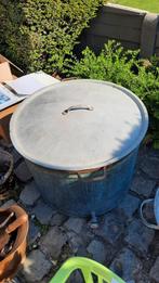 Zinken waston met deksel, Tuin en Terras, Waterpartijen en Fonteinen, Ophalen, Gebruikt