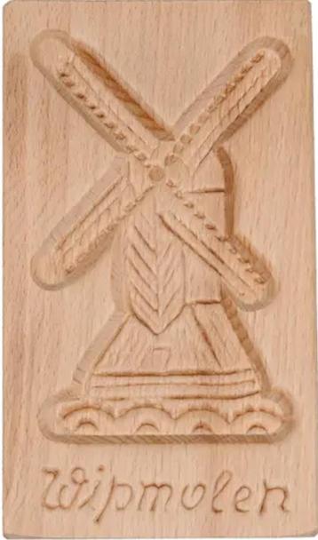 Houten speculaasvorm, speculaasplank, (speculaas) windmolen beschikbaar voor biedingen