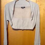 Boléro à manches longues T. M/ L, Enlèvement ou Envoi, Comme neuf, Taille 38/40 (M), Gris
