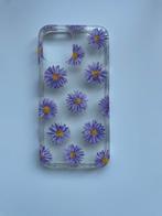 iPhone 12 hoesje met paarse bloemen, Ophalen of Verzenden, Zo goed als nieuw, IPhone 12, Hoesje of Tasje