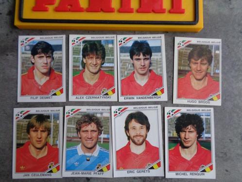 PANINI voetbal stickers WK 86 MEXICO 1986 world cup 8X Belg, Hobby en Vrije tijd, Stickers en Plaatjes, Verzenden