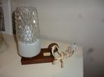 Oude lamp vintage sixties verlichting nachttafeltje antiek, Ophalen of Verzenden