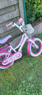 Meisjesfiets 14 Inch Hello Kitty met mandje, Ophalen of Verzenden, Zo goed als nieuw