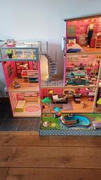 Groot poppenhuis KidKraft incl Barbie, Kinderen en Baby's, Speelgoed | Poppenhuizen, Ophalen, Zo goed als nieuw, Poppenhuis