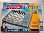 Anatoly karpov orion 6 in 1 schaakspel en damspel, Ophalen of Verzenden, Zo goed als nieuw