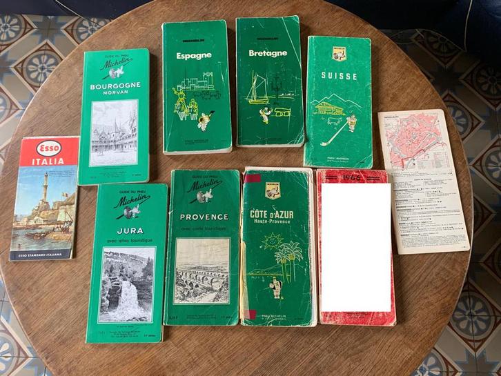 Michelin lot de 7 guides vert et rouge 1960 -1970 vintage, Livres, Guides touristiques, Utilisé, Guide ou Livre de voyage, Europe