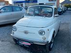 FIAT 500 COMPTEUR ROND 1965 **VEHICULE BELGE **, 4 zetels, Achterwielaandrijving, Wit, Handgeschakeld