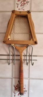 Raquette de tennis vintage pour collectionneurs+racket press, Sport en Fitness, Racket, Gebruikt, Dunlop, Ophalen