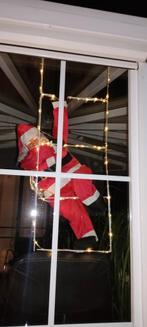Kerstman op ladder met led verlichting, Diversen, Ophalen of Verzenden, Zo goed als nieuw