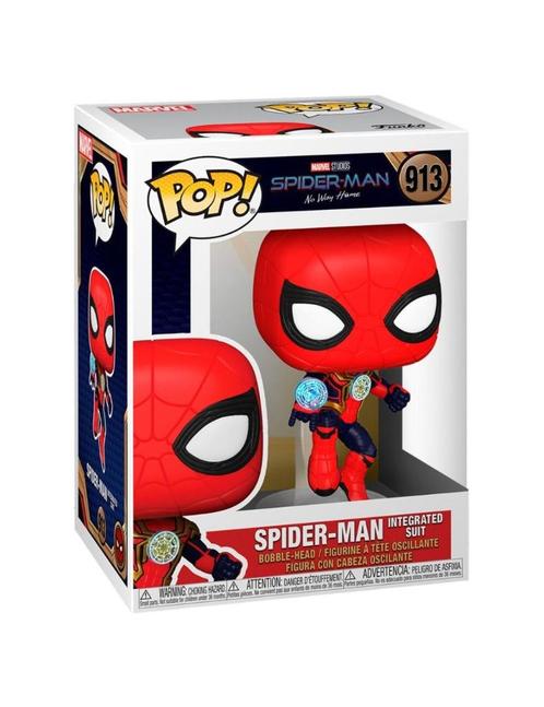Funko POP Marvel No Way Home Spider-man Integrated Suit 913, Collections, Jouets miniatures, Neuf, Envoi