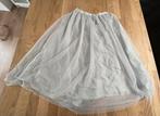 Jupe tulle gris argent Zara t.XS, Comme neuf, Zara, Taille 34 (XS) ou plus petite, Sous le genou