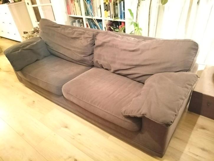 Mooie comfortabele driezit, Huis en Inrichting, Zetels | Zetels, Gebruikt, Rechte bank, Driepersoons, 200 tot 250 cm, 75 tot 100 cm
