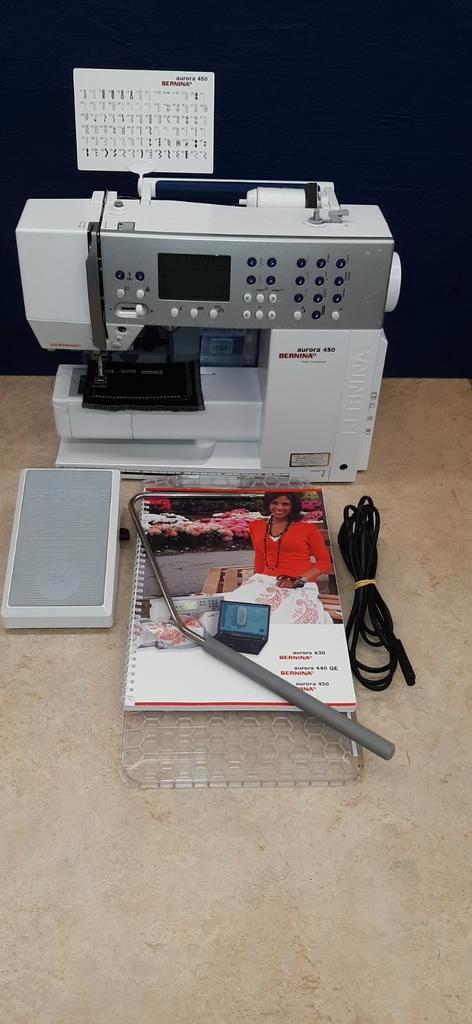 Bernina 450 zeer compleet, Hobby & Loisirs créatifs, Machines à coudre & Accessoires, Comme neuf, Bernina, Enlèvement ou Envoi