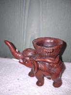 bruin stenen olifantje, eind 1900, Antiek en Kunst, Ophalen of Verzenden