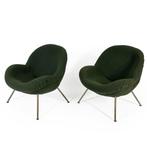 Fritz Neth - "Egg" Chairs, 1950's, Ophalen, Zo goed als nieuw, Stof