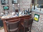 Mooie rustieke bar + 3 barkrukken, Verzamelen, Ophalen, Gebruikt