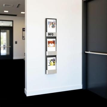 Folderhouder Info wand folderrek - diverse afmetingen beschikbaar voor biedingen