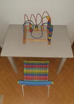 Kindertafel met kleurrijke stoel + educatief spel, Kinderen en Baby's, Ophalen, Gebruikt