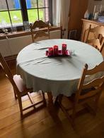 Salle à manger en chêne massif, Maison & Meubles, Salles à manger complètes, Enlèvement, Comme neuf, 4 à 6 chaises