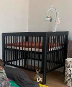 Zwarte Babypark / babybox, Kinderen en Baby's, Ophalen, Zo goed als nieuw, Boxkleed