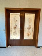 Antieke deur uit 1950s, Doe-het-zelf en Bouw, Ophalen of Verzenden, Zo goed als nieuw, Hout, Binnendeur