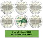 2 euro Duitsland 2020 Brandenburg 5 letters, 2 euro, Duitsland, Ophalen of Verzenden
