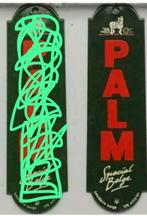 GEZOCHT Emaille Palm deurpostje., Verzamelen, Ophalen of Verzenden, Palm