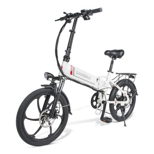 SAMEBIKE 20LVXD30 Witte elektrische vouwfiets, Sport en Fitness, Overige Sport en Fitness, Nieuw, Verzenden