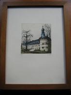 kleurets kasteel CHIMAY, Antiek en Kunst, Kunst | Etsen en Gravures, Ophalen of Verzenden
