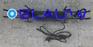 Bier-Reclame-Neon-Verlichting-Blauw-Brouwerij-Vanderghinste beschikbaar voor biedingen