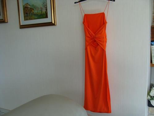 robe à bretelle, orange, très belles découpes , taille 34, Kleding | Dames, Jurken, Nieuw, Maat 34 (XS) of kleiner, Oranje, Onder de knie
