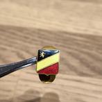 BELGIË WW1 reversspeld Belgische vlag leeuw Fibru, Brussel, Verzamelen, Militaria | Algemeen, Ophalen of Verzenden