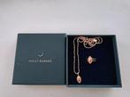 Rosékleurig zilveren ring + ketting, Ophalen of Verzenden, Zo goed als nieuw, Roze, Zilver