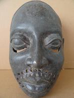 Masque africain en bronze Masque bronze africain 1950 DAN ?, Antiquités & Art, Enlèvement ou Envoi
