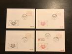 FDC enveloppe (4st) - Bruxelles I Brussel, Ophalen of Verzenden, Brief