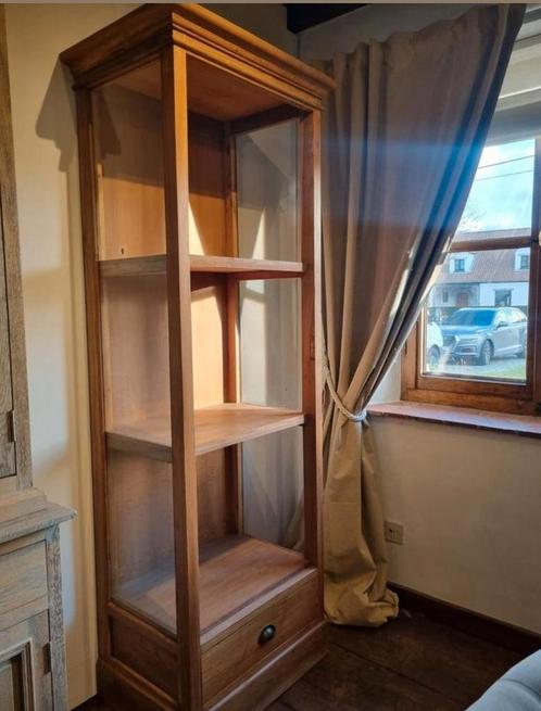 Teak vitrinekast/buffetkast, Huis en Inrichting, Kasten | Vitrinekasten, Zo goed als nieuw, Ophalen of Verzenden