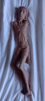 Oude Christus in terracotta 51x12x6, Antiek en Kunst, Ophalen of Verzenden