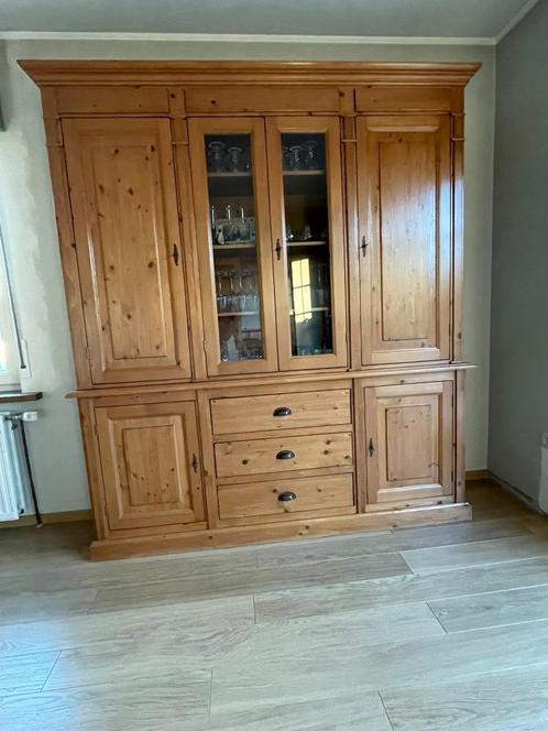 Grenen kast met 2 viterinekasten (old pine), Huis en Inrichting, Kasten | Kleerkasten, Gebruikt, 200 cm of meer, 150 tot 200 cm