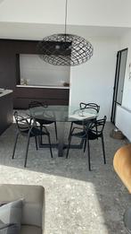 glazen ronde tafel yati&kebon, Ophalen, Zo goed als nieuw, Glas