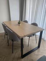 Table a manger en chene massif - eettafel massief hout180x80, 150 tot 200 cm, Gebruikt, Rechthoekig, Eikenhout