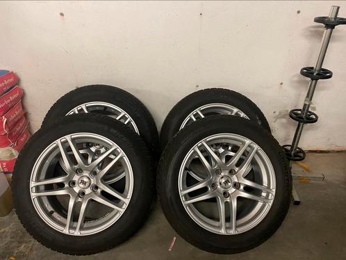 Setje velgen met winterbanden, Auto-onderdelen, Banden en Velgen, Band(en), Winterbanden, 16 inch, 205 mm, Personenwagen, Gebruikt