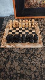 Schaakbord onyx marmer, Een of twee spelers, Ophalen, Zo goed als nieuw