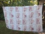 Gewatteerde sprei wit met roze, Huis en Inrichting, Ophalen of Verzenden, Gebruikt, Wit